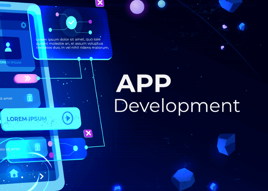 Id development. App Development. Mobile app banner. Install PC app banner. Banners for Android app.